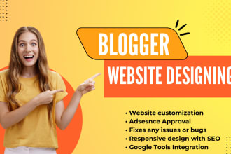 design blogger website and guide for adsense approval