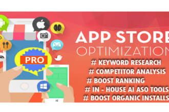 do app store optimization for your android app or IOS apps