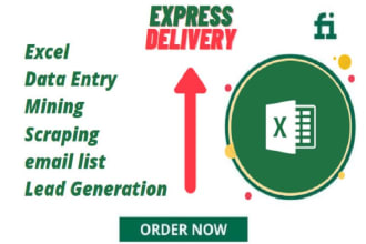 find email lists, excel data entry, contact detail from linkedin sales navigator