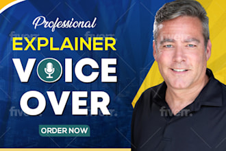 make your explainer video unforgettable with my deep male voiceover