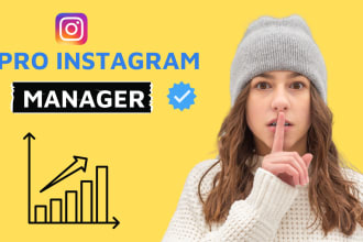 be your instagram manager and content creator