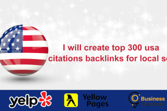 do 300 usa local citations and directory submission business listing local seo