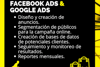 me encargare de tus anuncios en facebook y google ads