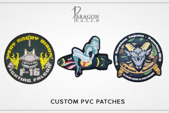 do custom pvc rubber and tactical pvc patches
