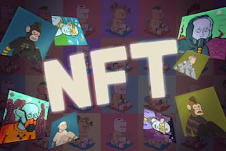 draw your stunning nft collection 100 500 1k nfts