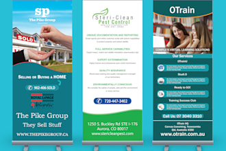 design an awesome roll up or exhibition banner