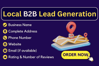 do local lead generation, google map scraping and email list