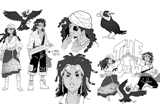 draw character design in manga style