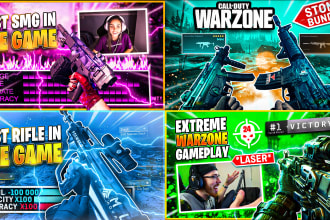 design you the best call of duty warzone, modern warfare, vanguard thumbnail