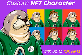 create high quality custom illustration for nft up to 10k