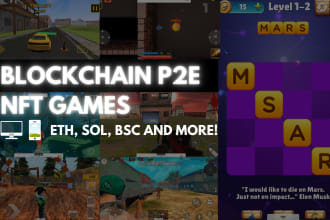 develop web3, crypto, p2e game, 2d and 3d