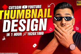 design eye catching youtube thumbnails designs