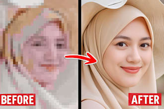 enhance, improve, unblur, restore, sharpen, upscale low quality photos
