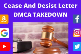 send dmca takedown notices to remove professional copyright infringement