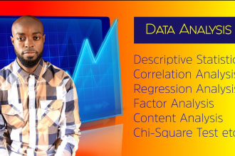 analyze quantitative data for surveys and research