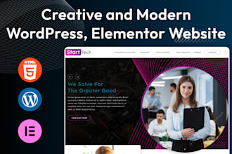 build creative wordpress, elementor, woocomerce website
