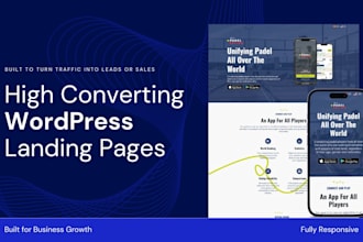 design a high converting wordpress landing page