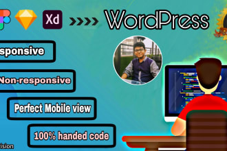 convert psd to wordpress, psd to elementor, xd to elementor, figma to elementor