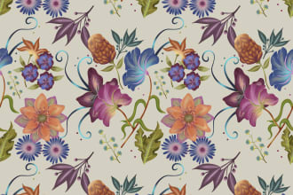 design unique seamless patterns fabric textile prints