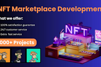 develop blockchain nft website nft marketplace landing page in react js next js