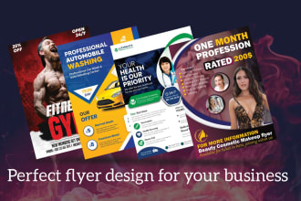 do unique product flyer, party, poster, event design