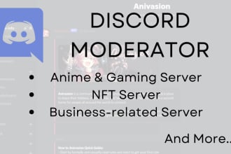 be your discord moderator