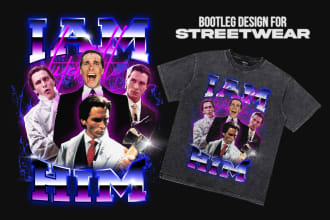 make bootleg grunge vintage streetwear design for your shirt