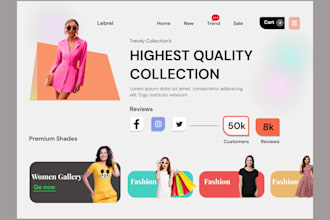 create a stylish clothing website for your fashion brand