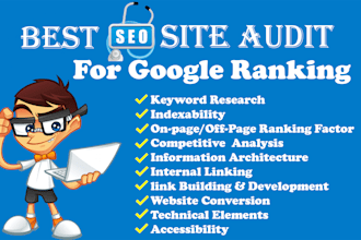 do website analysis and provide site audit report