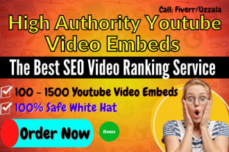 embed your youtube video web2 site with best SEO video ranking