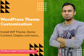 do themeforest wordpress theme installation, customization, demo import website