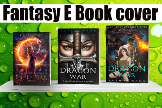 do professional kdp, e book cover for fantasy design