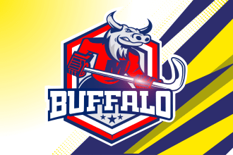 design modern cartoon mascot logo for all sports teams