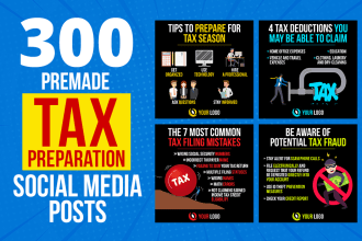design 300 tax preparation infographic quotes for instagram