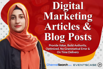 your digital marketing article writer or blog posts writer