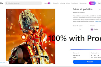create unique nft art and collection for your project