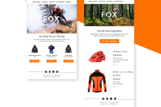 do convertkit and mailchimp email template design or setup