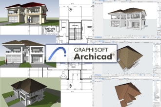 create architectural drawings in archicad 2d and 3d