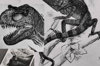 hand made hyper realistic pencil sketch