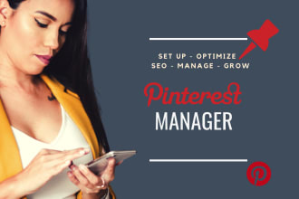 setup,optimize and do pinterest marketing, pins and boards