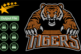 do rhinestone template design