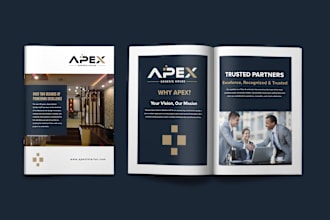 design flyers, brochures, company profiles, catalogs, annual reports for you