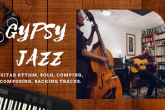record my gypsy jazz guitar for your proyect