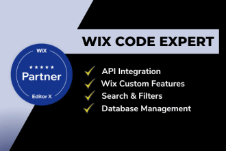 develop your wixsite with wix code velo and databases