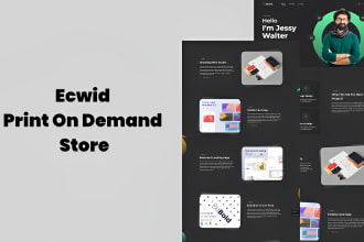 design ecwid print on demand store