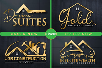 do property real estate roofing mortgage construction  and business logo design