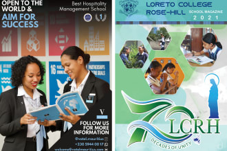 design a professional book or magazine layout for print or digital
