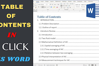 add table of content or fix page number issue in your word document
