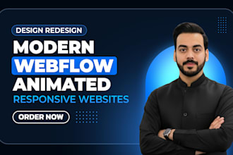 design responsive webflow website,ecommerce, blog,