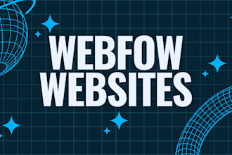 design responsive webflow website,ecommerce, blog,